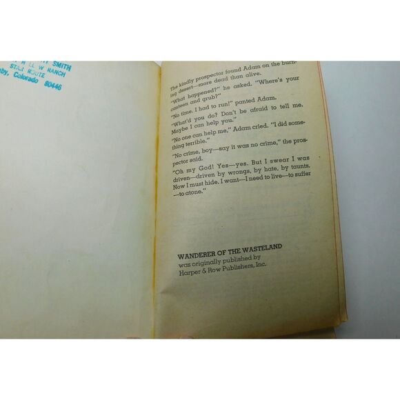 Zane Grey Book Wanderer of the Wasteland Paperback Vintage 1973 - Picture 3 of 10